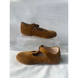 Kiderence Girls Brown Suede Mary Jane Shoes Size 10 Toddler